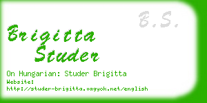 brigitta studer business card